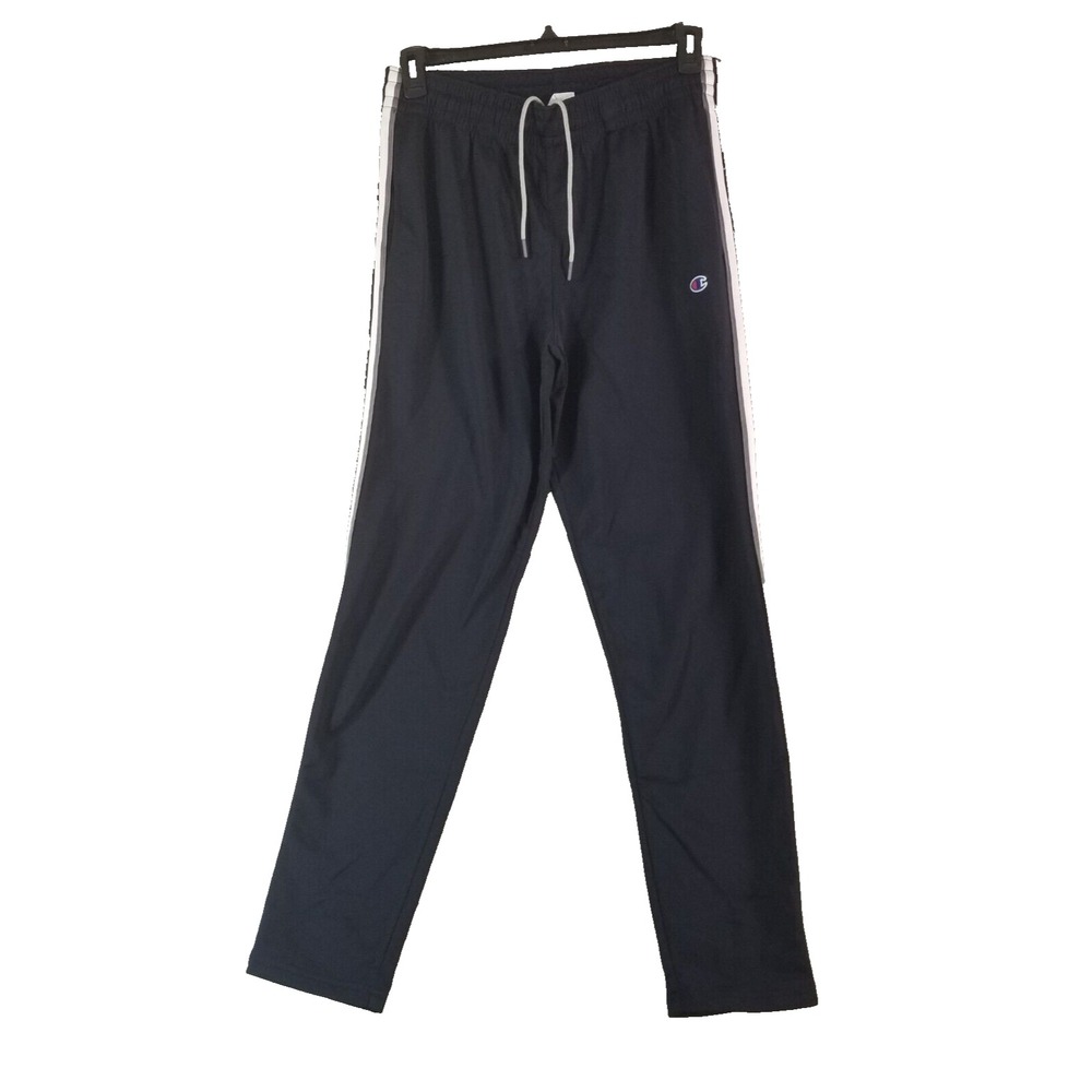 Champion sweatpants men's medium blue polyester fleece Sports